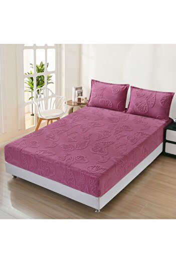 FIONNA.RO Cocolino Embossed Butterflies Duvet Cover 180x200cm - Lilac