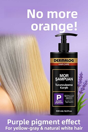 DERMALOG شامبو مضاد للبرتقال الفضي والأرجواني 500 مل
