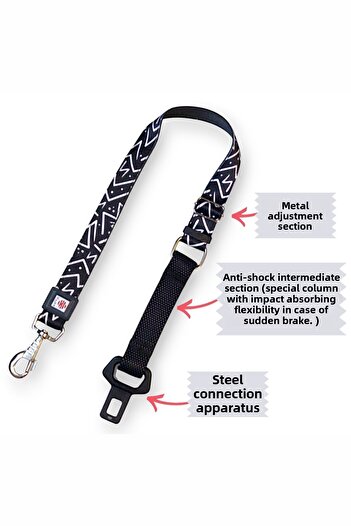 CARAMELOS Cat and Dog Car Seat Belt, Car Collar