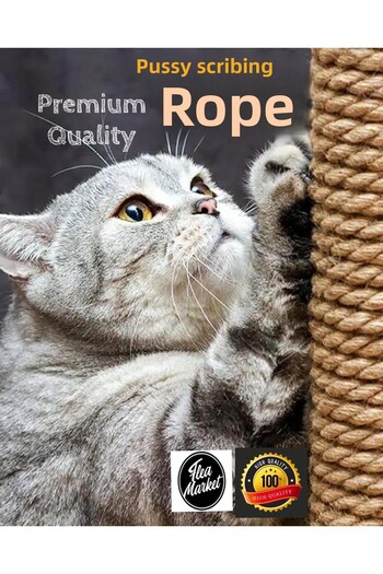 izmir Bitpazarı 6mm 10 Meters - Cat Scratching Rope Cat Scratching Line