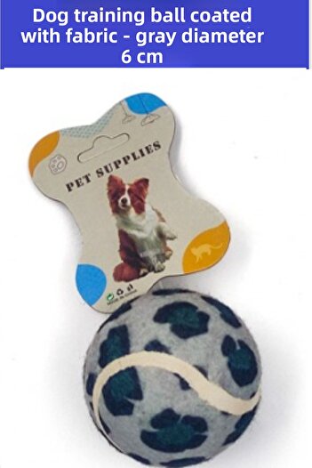 ZETCONCEPT Fabric Coated Dog Training Ball (6 cm Diameter) Durable - in Tennis Ball Hard