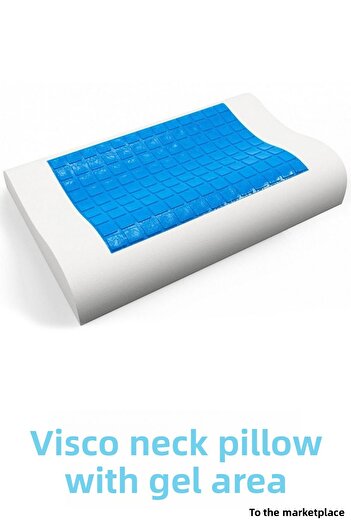 AnkaWood Μαξιλάρι λαιμού Visco Μαξιλάρι βισκόζης Visco Love Pillow Visco Pillow Ορθοπεδικό Μαξιλάρι Visco