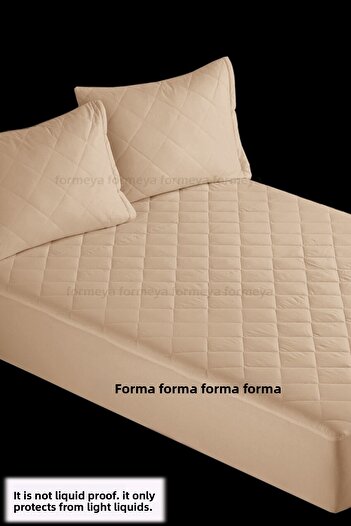 Bella Benita Matrac Matrace Hnědá Prošívaná Matrac Protector Mattress Fitted Sheet