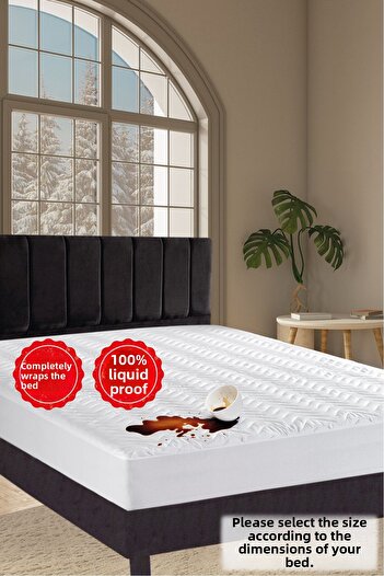 GÜLCÜ Quilted Fitted Waterproof Liquid Proof Matress Protector Mattress Mattress