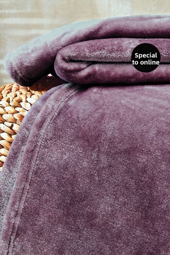 Yataş Olenna Wellsoft Tv Blanket 140X190 - Ash Purple
