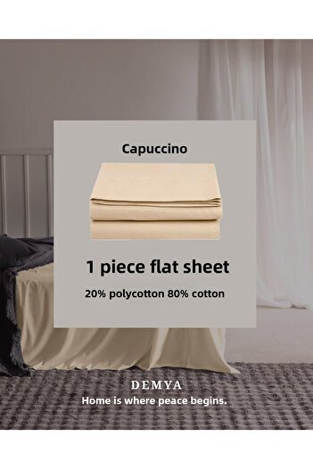 Demya Home Cotton Double Flat Sheet 220X240 cm
