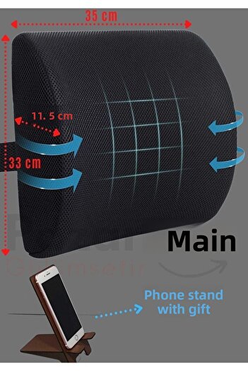 Ankaflex Medical Orthopedic Auto Vehicle Seat Lumbar Support Pillow Work Chair Back Cushion