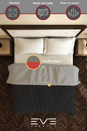 Eve Tekstil Ranforce Double Antiallergic Modern Duvet Cover Double Sided Duvet Cover 200X220 cm