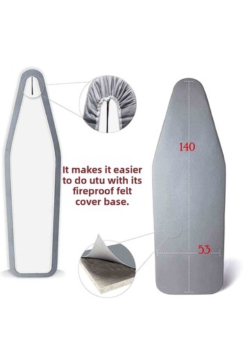 AYSAN Ironing Board Cover Cover Cloth Felted Heat Reflective Burn and Stain Resistant Adjustable