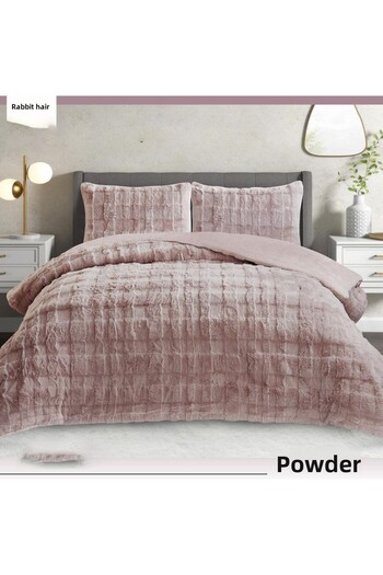 YUKESOFT Rabbit Rabbit Hair Bedspread Double