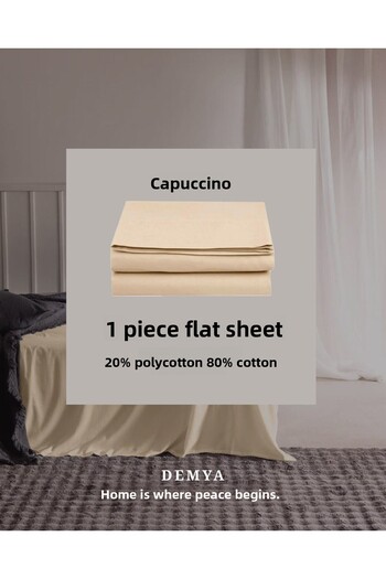 Demya Home Cotton Single Flat Sheet 160X240 cm
