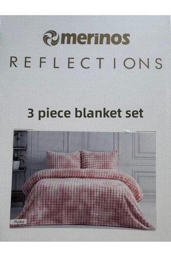 Reflections Merino Merinös Reflections 3-Piece Blanket Set - Halci Haktan