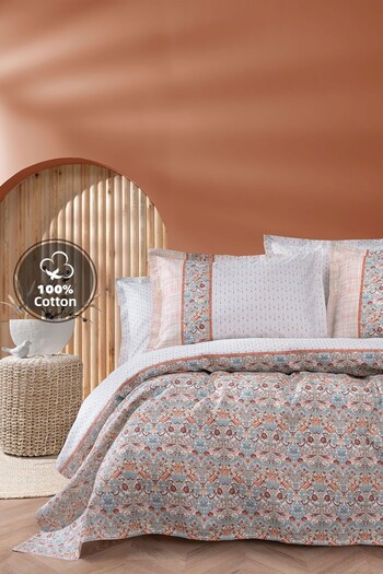 Yataş Laveta Single 100% Cotton Pique Set - Orange
