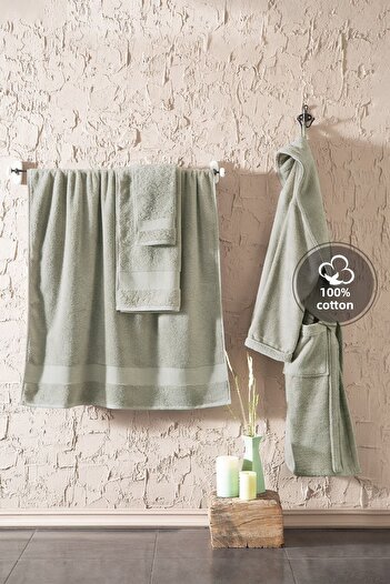 Yataş Nil Green Essentials Bathrobe