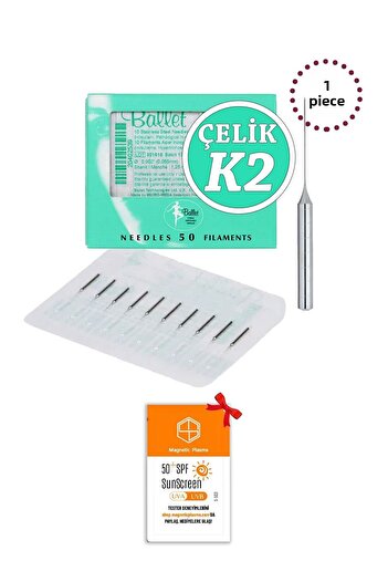 Ballet 1 Piece K2 Silver - Steel Hair Removal Needle Original K2 Silver Needle