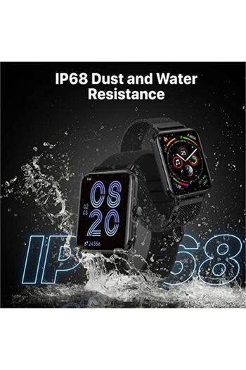 Promate Fitness Smart Watch,37 Sports Modes Bluetooth Fitness Watch with 1.78 AMOLED Display,Media S