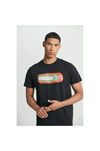 Lee Black Crew Neck 100% Cotton Regular Fit T-Shirt