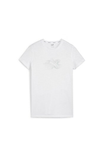 Puma Women's Radiant Run Tee Women's Casual T-Shirt 52512302   White