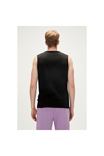 Bad Bear Cockerel Men's Black Round Neck Undershirt