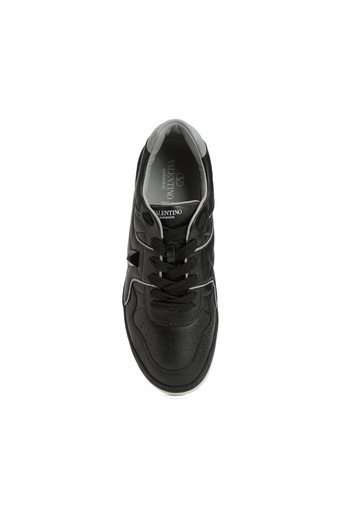 Valentino Garavani One Stud Siyah Erkek Deri Sneaker 5Y2S0E71