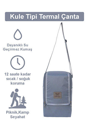 Wallery Bags Tower Type Thermal Bag – Vertical Design, Warm/Cold Preservation, Easy to Use for Camping and Picnic.