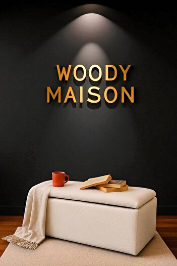 WoodyMaison Puf Denmark Modern Tarz Yatak Ucu Sandıklı Puf Kapı Girişi Bench Koltuk 35*90*42 Cm