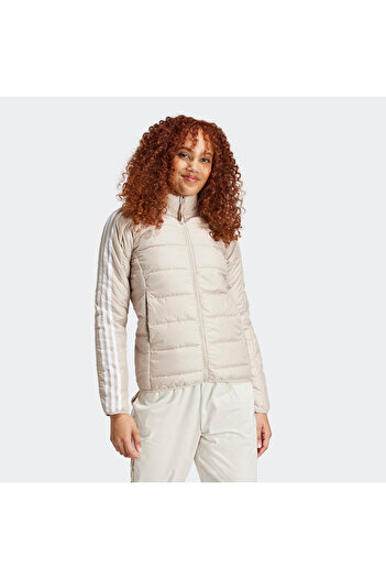 adidas Μπεζ Γυναικείο Παλτό Essentials 3-Ρίγες - IX8925