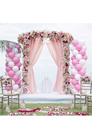 MARKQ Balloon Stand Kit (1 Set) – 160 cm Table Balloon Holder with 19 Cups & Sticks for Parties