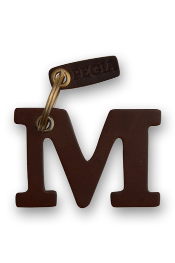 Pegia Letter M Leather Keychain 25AN93