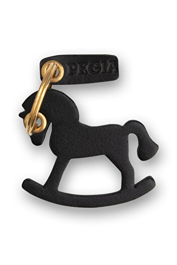 Pegia Toy Horse Leather Keychain 25an16