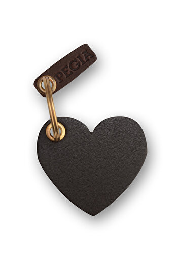 Pegia Heart Leather Keychain 25an31