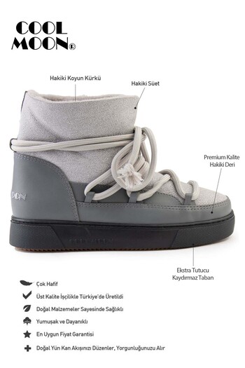 Cool Moon Genuine Fur Women's Sneaker 355074