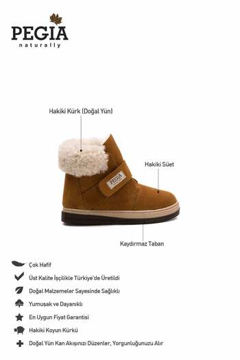Pegia İçi Kürklü Cırtlı Çocuk Botu 186063