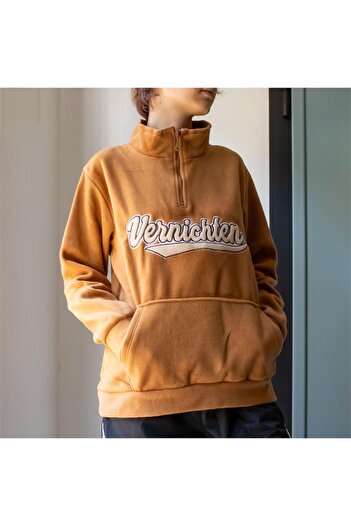 Köstebek Ανοιχτό καφέ Vennichten ζιβάγκο με μισό φερμουάρ Unisex Fleece