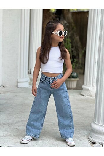 DUDOR KİDS KIZ ÇOCUK COOL KOT PANTOLON (JEANS-DENİM)