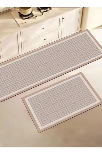 Generic 2-piece Kitchen Mat And Carpet Set, Non-slip Quick-drying Diatom Mud Floor Mat 40*60 40*120cm