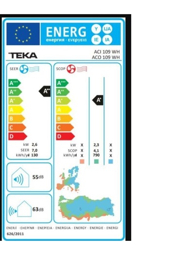 Teka ACI 109 WH / ACO 109 WH KLİMA