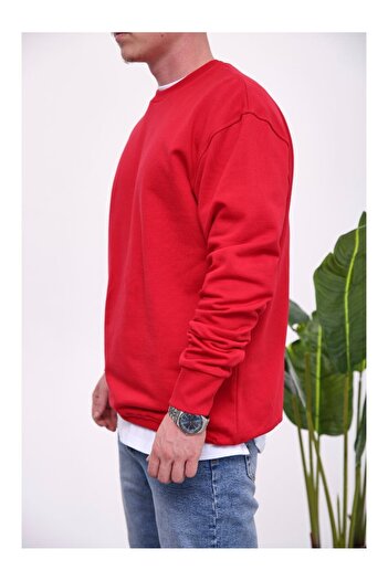 NOMARC Basic Cotton Red Sweatshirt