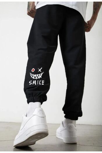 VERSCOVE Φούτερ jogger με στάμπα Smile με πλαϊνές τσέπες