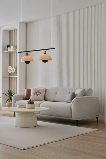 Enza Home Cante Koltuk Takımı - Krem