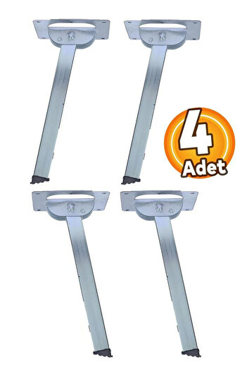 MOPPO Metal, Katlanabilir Yer Sofrası (kamp Masası, Sehpa ) Ayağı 20 Cm (4 ADET VİDALAR DAHİL)