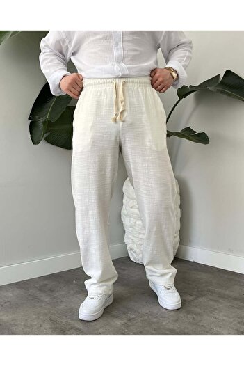 Cordi Wear Erkek Baggy Keten Pantalon