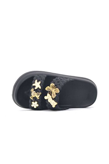 GÖKÇE Lotus Tape Braided Fancy Slippers