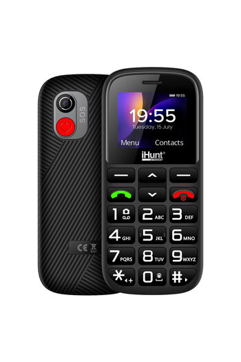 iHunt Senior Comfort Mobile Phone, Display 1.77", Dual SIM, GSM, Bluetooth, Camera, Large Buttons, S