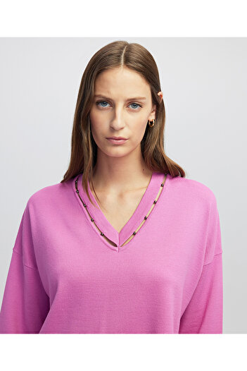 İpekyol Cutout Knitwear with Metal Accessories