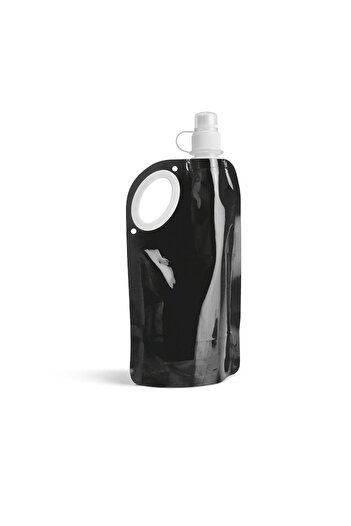 dalimag Sticla Pliabila Pentru Sport si Camping cu 3 Straturi si Capac, 770 ml, Negru