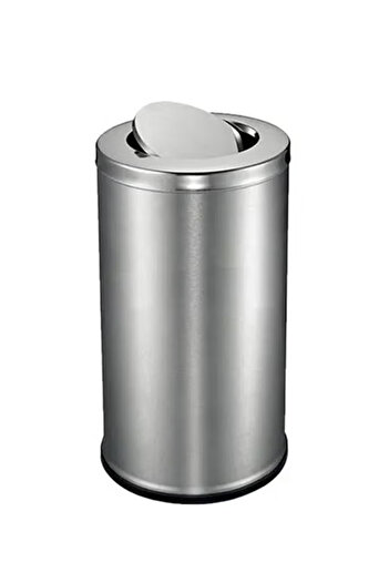EKO SWING 56L Trash Bin – Swing-Top Lid, Brushed & Glossy Stainless Steel, Fingerprint-Resistant
