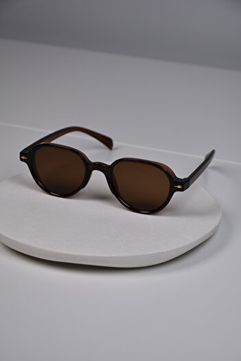 LOOKUP NEW Unisex Women Men Uv400 Protect Round Bone Glass Change Sunglasses