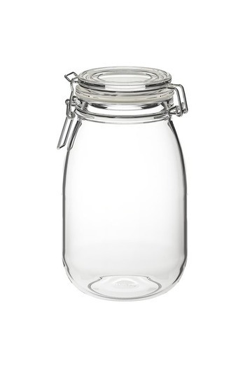 IKEA Jar with lid, clear glass, 1.8 l