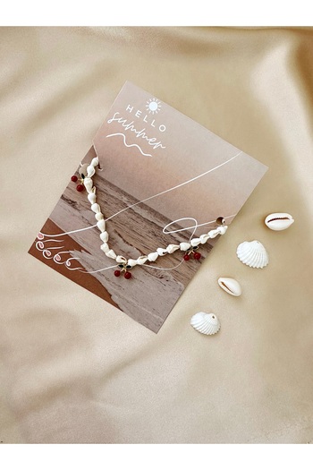 the canelif accessories Seashell Anklet Summer Fashion Charm Detailed Handmade